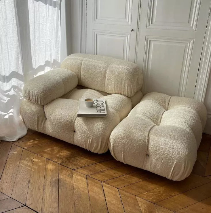 GIA Sofa - White Boucle